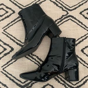 Patten leather booties!